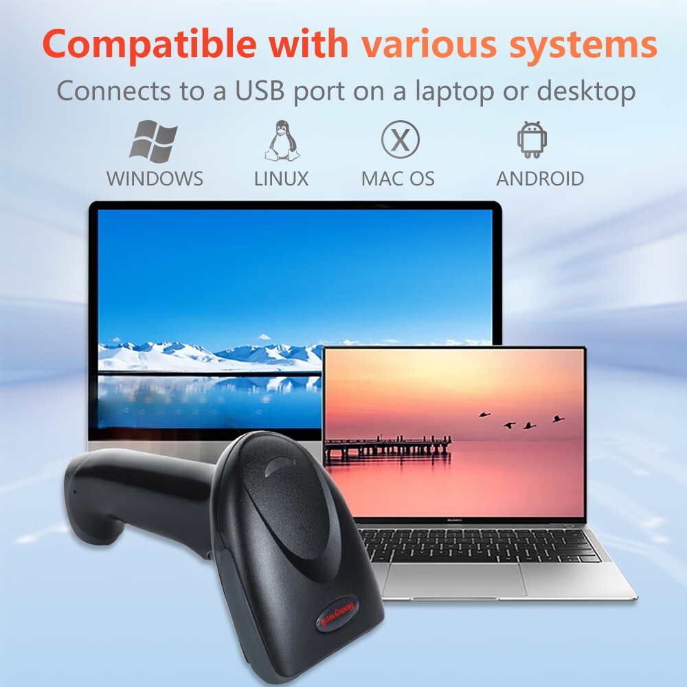 Honeywell Hyperion 1D Handheld Reader With USB Cable Barcode Scanner 1300G-2USB