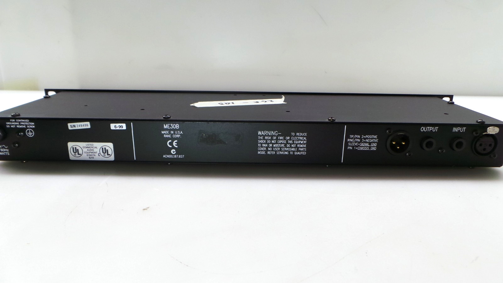 Rane ME30B Master Control uGraphic Equalizer - Tested - Working