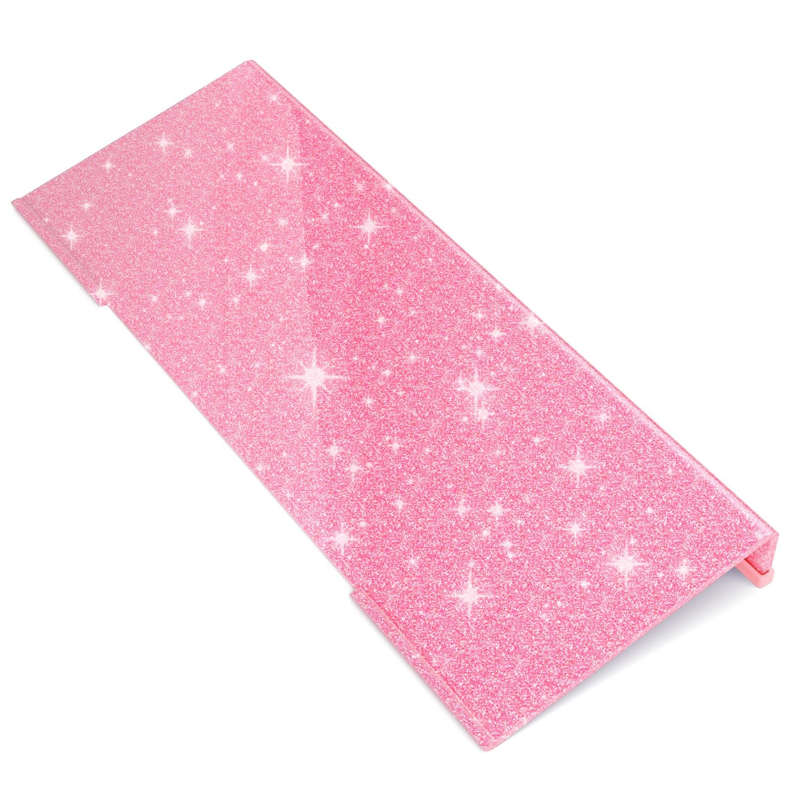 Glitter Pink 17 Inch Wide Comfortable Computer Keyboard Stand Acrylic Riser