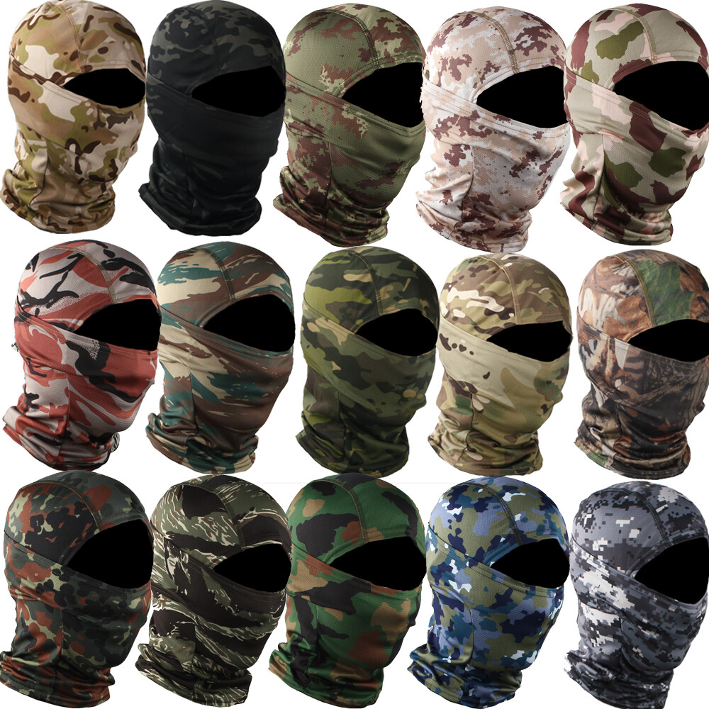 Balaclava Tactical Hood Full Face Mask Breathable Balaclava for Fishing Cycling