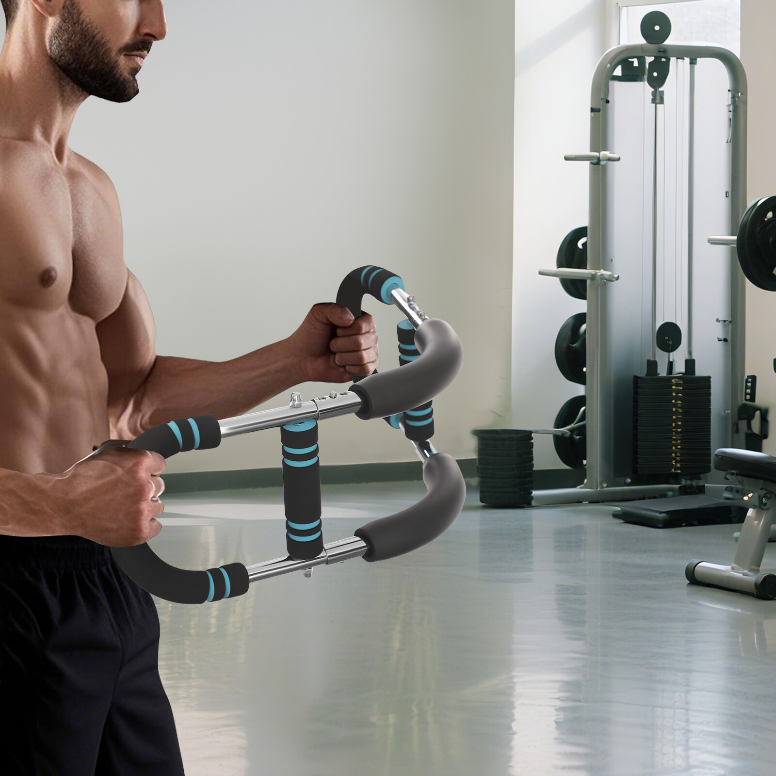 U-Shaped Adjustable Arm Exerciser for Upper Body Strength Training