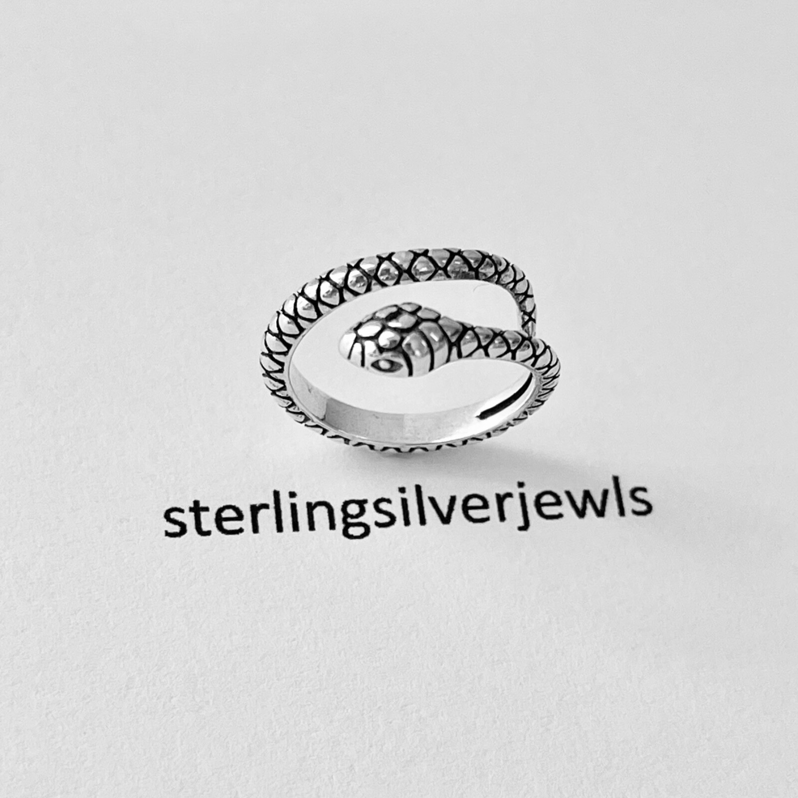 Sterling Silver Wraparound Snake Toe Ring, Silver Rings, Reptile Ring, Animals