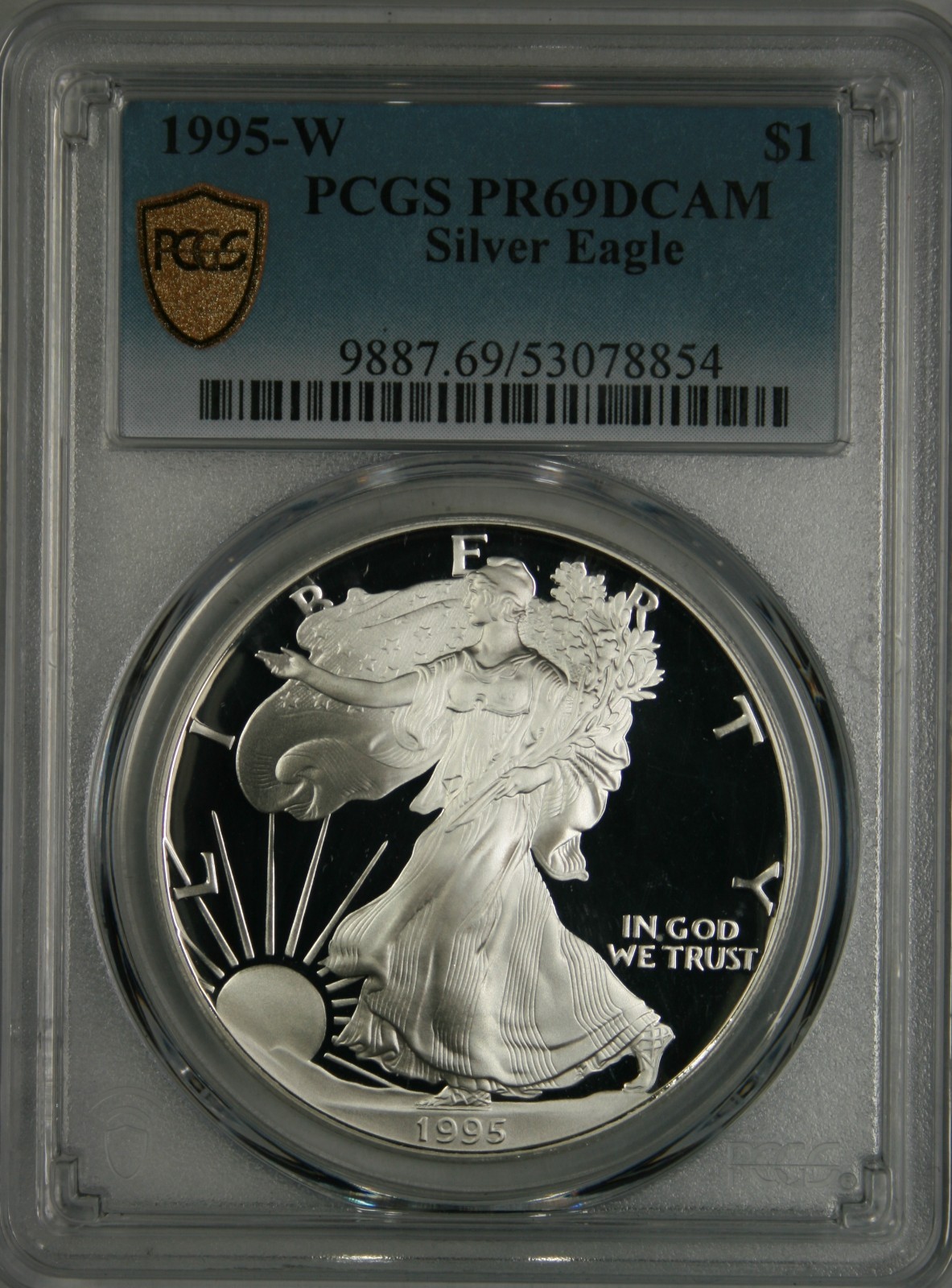 1995-W Proof Silver Eagle PCGS PR69DCAM ~ No Spots!