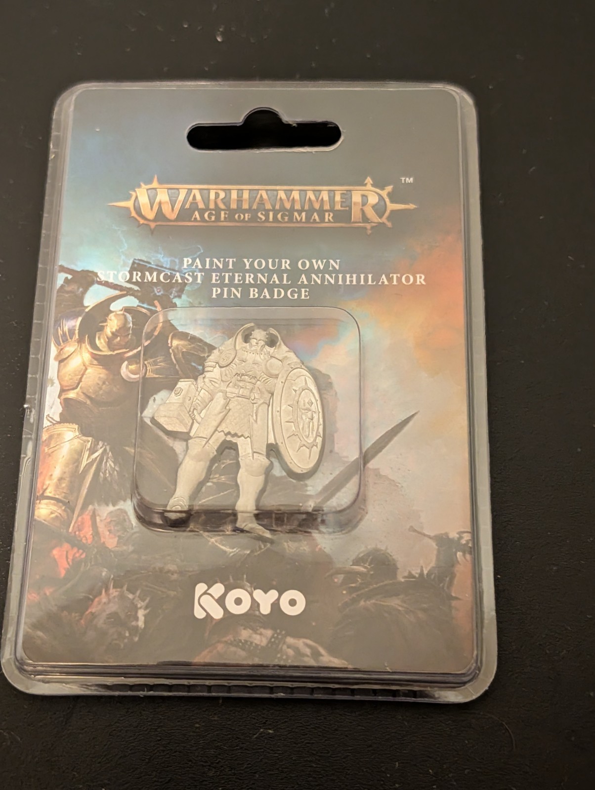 Warhammer AOS / KOYO - Stormcast Eternal Annihilator - Paint Your Own Pin Badge