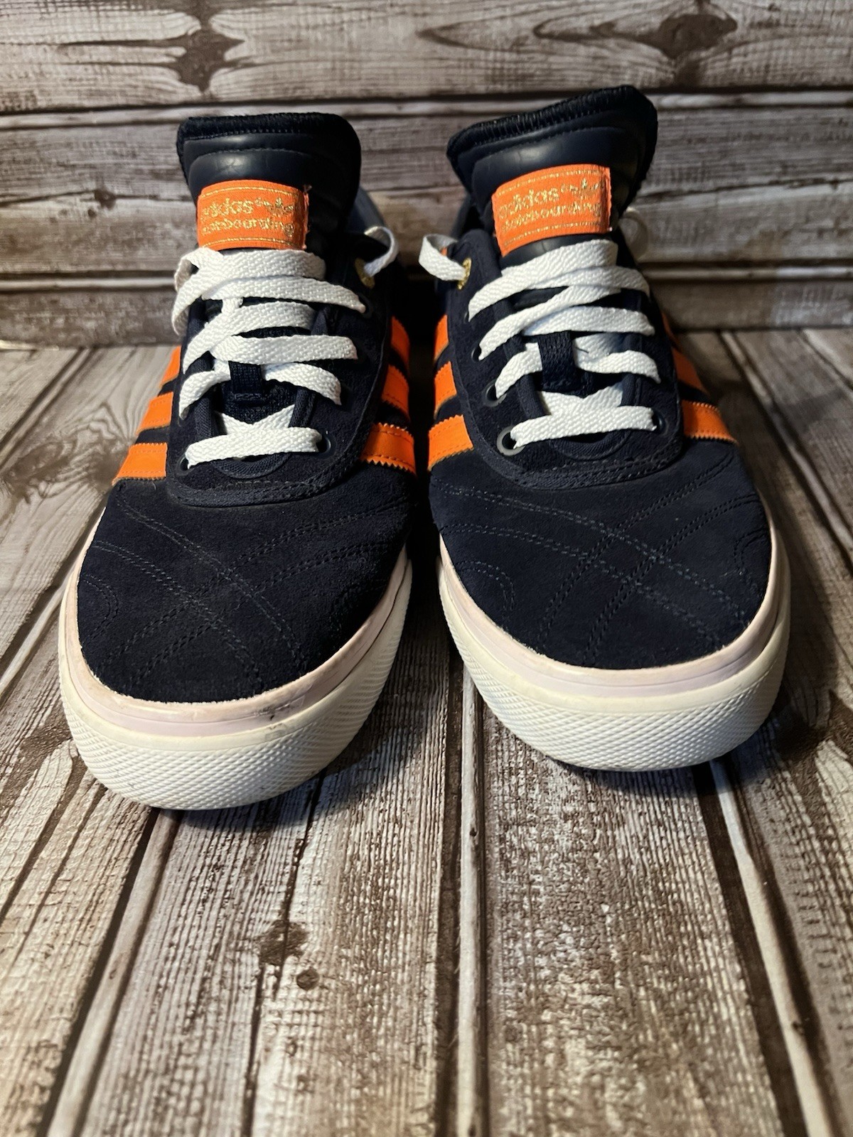 adidas The Hundreds Skateboarding Shoes Black Orange Men's US Size 11
