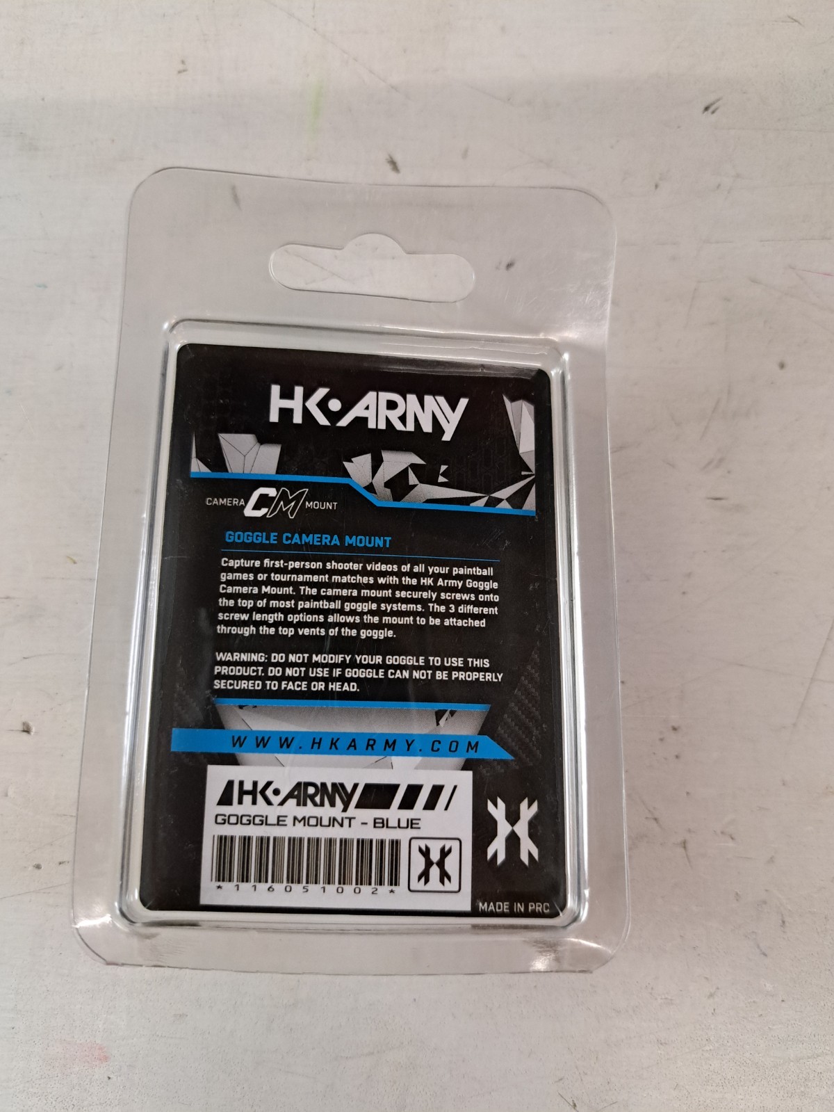 HK Army Paintball Goggle Camera Mount - Blue
