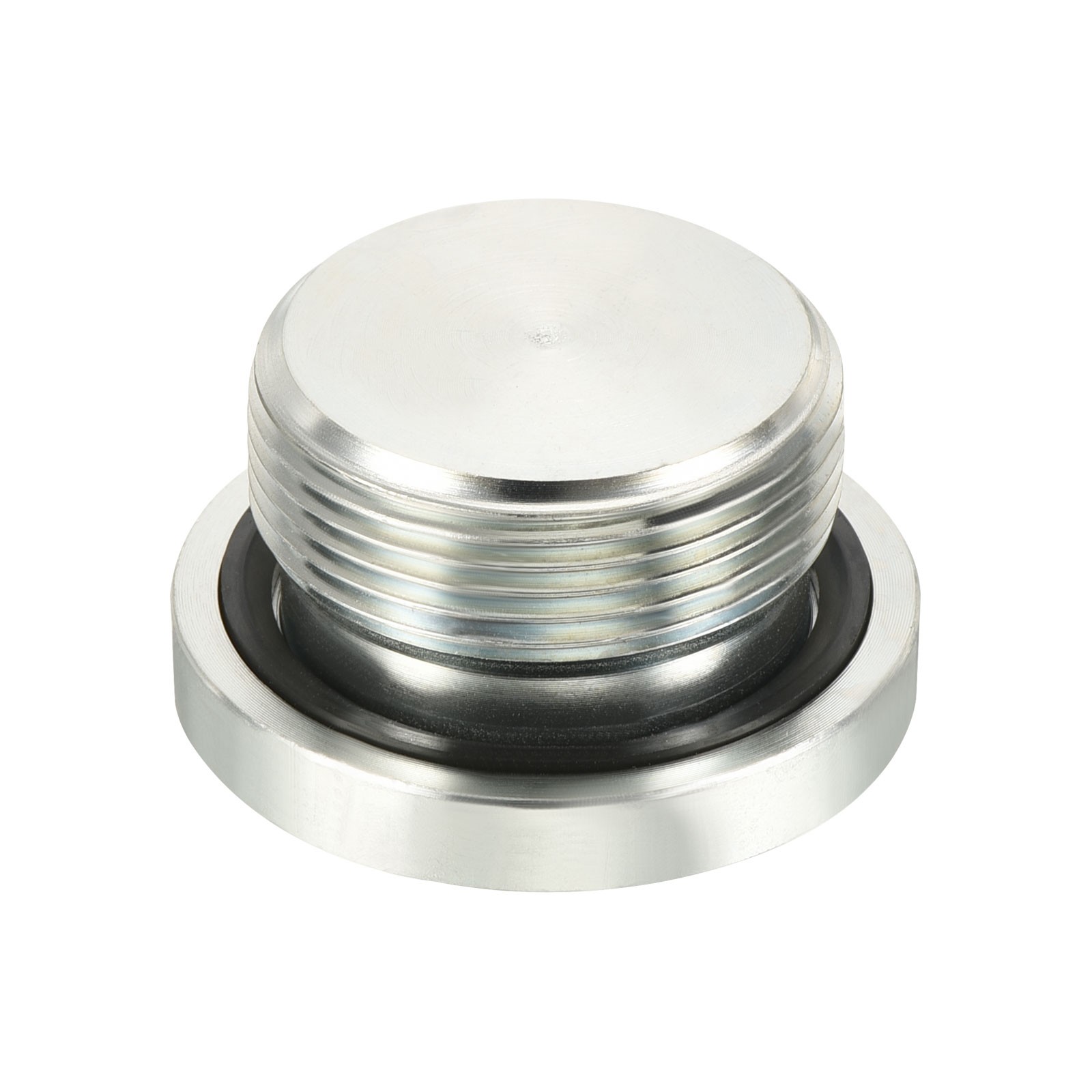 M30*1.5 Hex Head Pipe Fitting Plug, 2 Pack Male Thread 45# Steel Plug