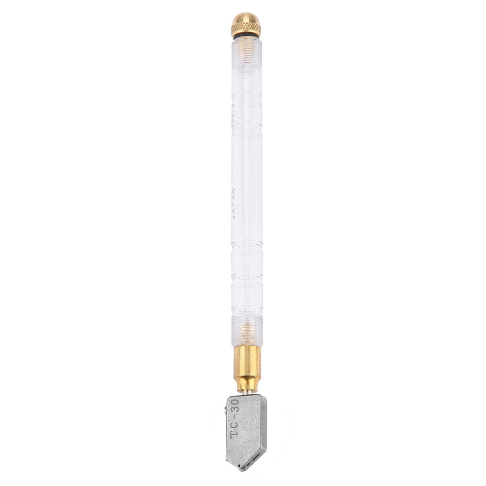 Oil Feed Glass Cutter Professional Plastic Handle Glass Cutting Tool New