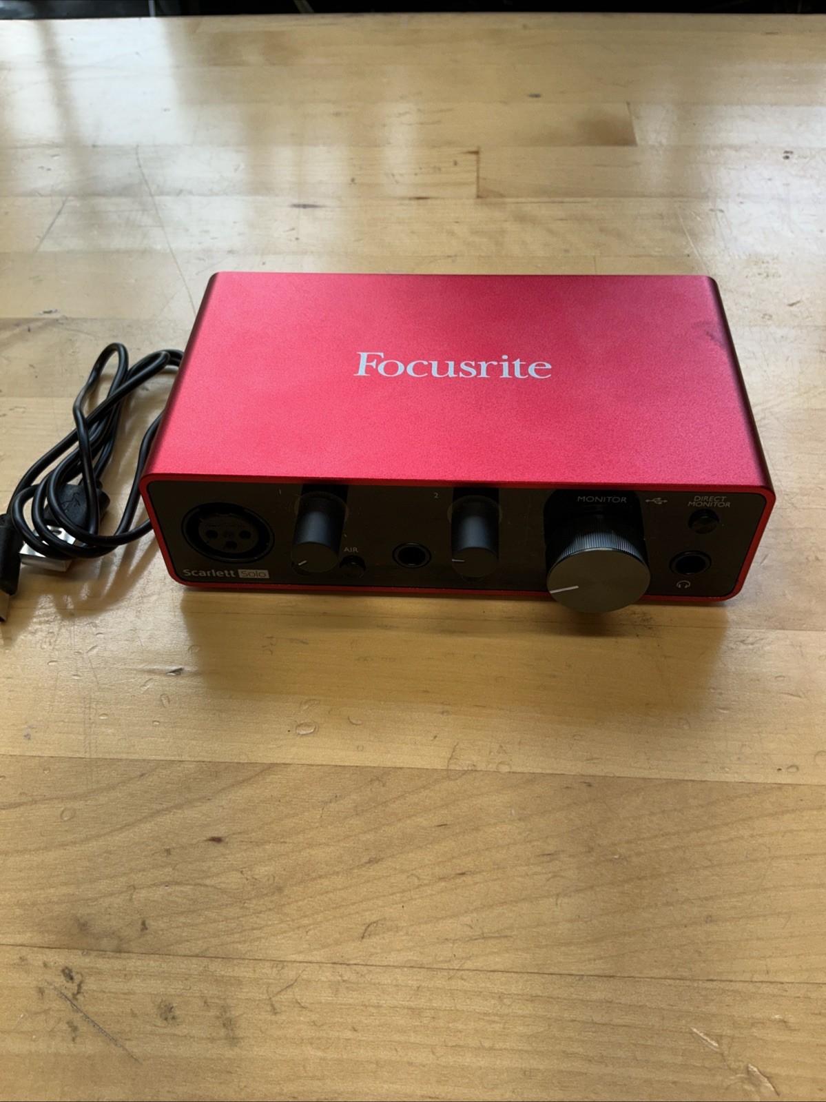 Focusrite Scarlett Solo 3rd Gen USB Audio Interface / Clean 100% Working