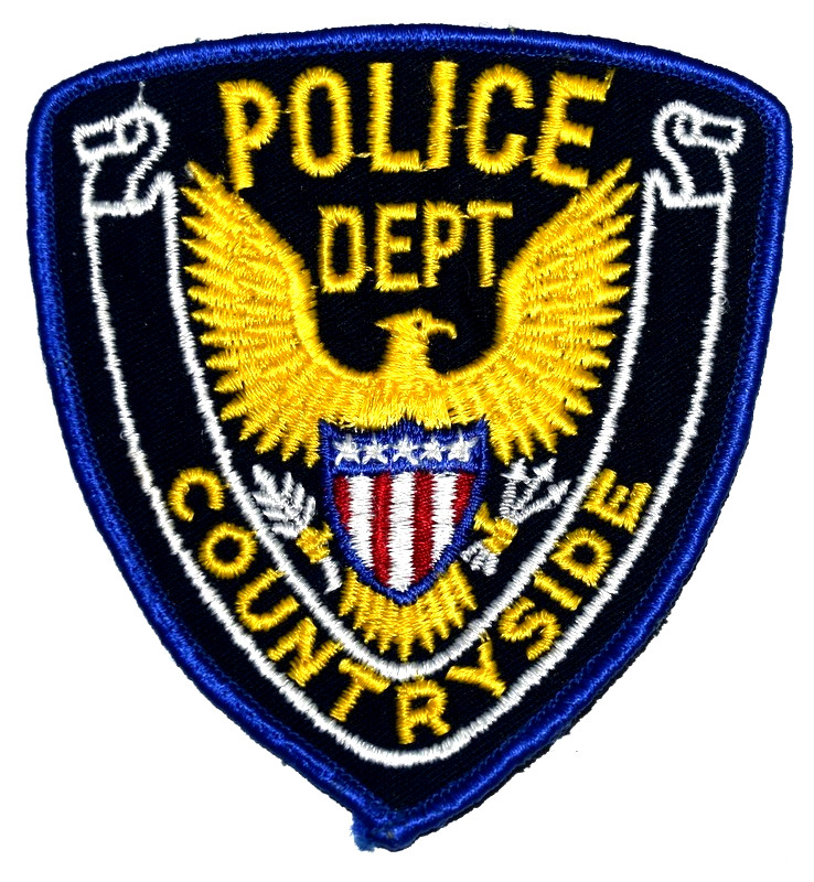 COUNTRYSIDE – POLICE DEPT - ILLINOIS Sheriff Police Patch VINTAGE OLD MESH USED