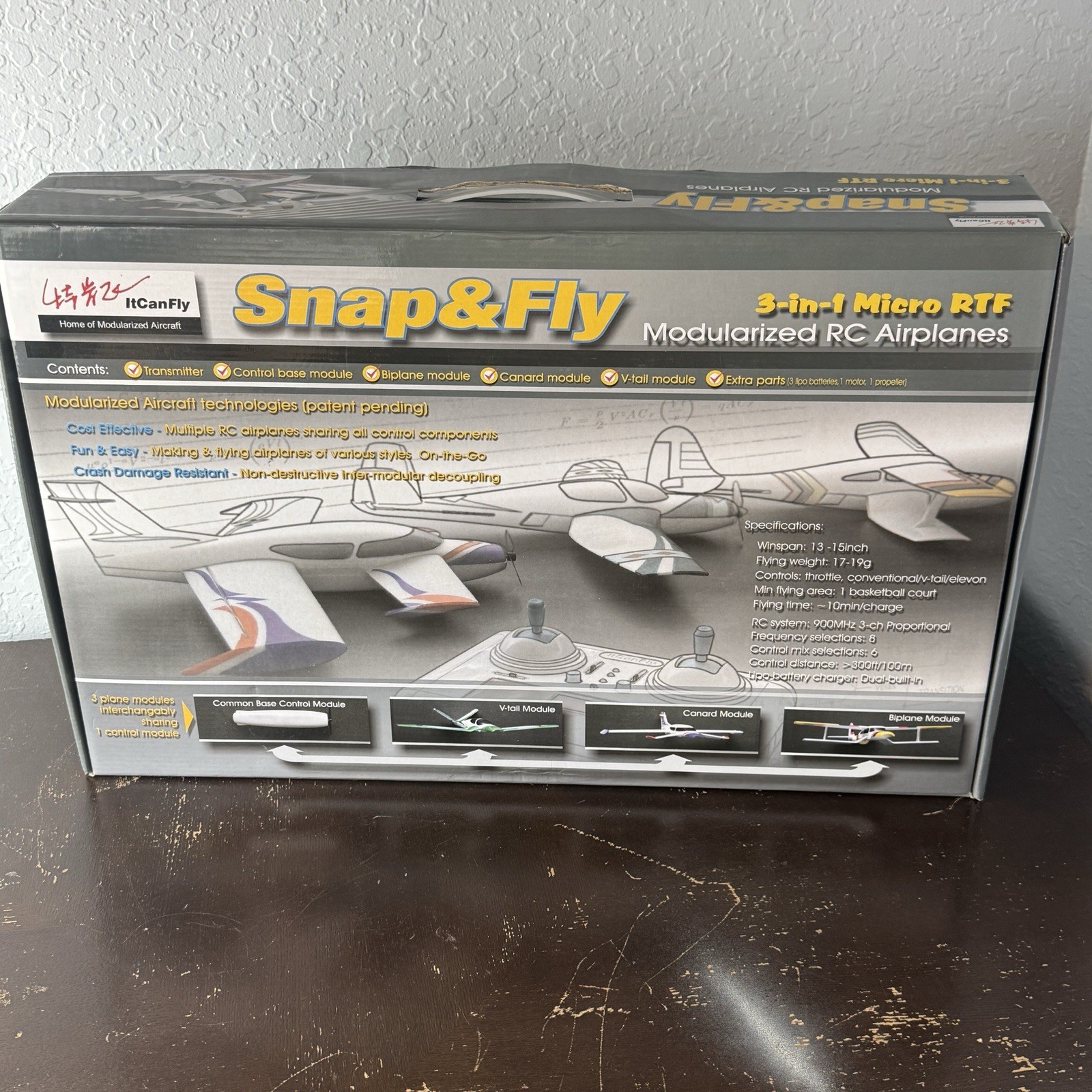 Snap&Fly 3-In-1 Micro RC Airplane Kit With 3 Planes 13-15” Wingspans Tested