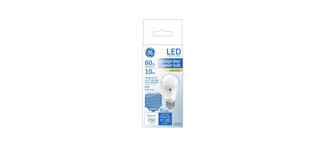 LED Garage Door Bulb A19 E26 (Medium) Soft White 60 Watt Equivalence Frosted