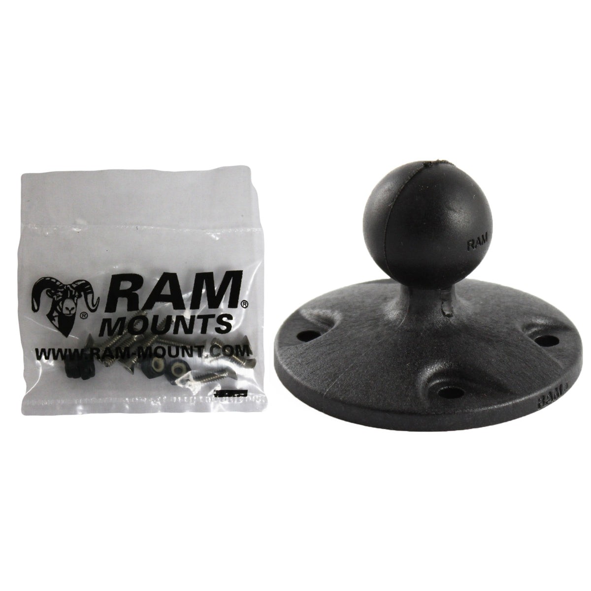 RAP-B-202-G1U  RAM Composite Round Plate with Ball & Hardwar...