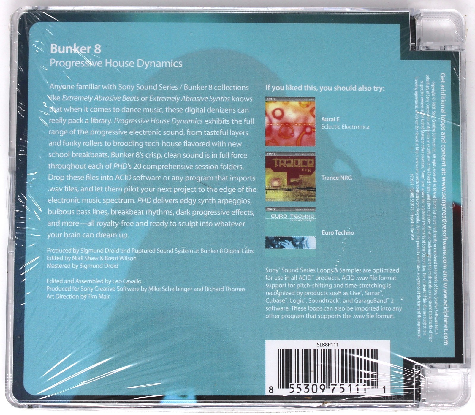 Sony Sound Series PHD Progressive House Dynamics Loops Sound Library/Sampling CD