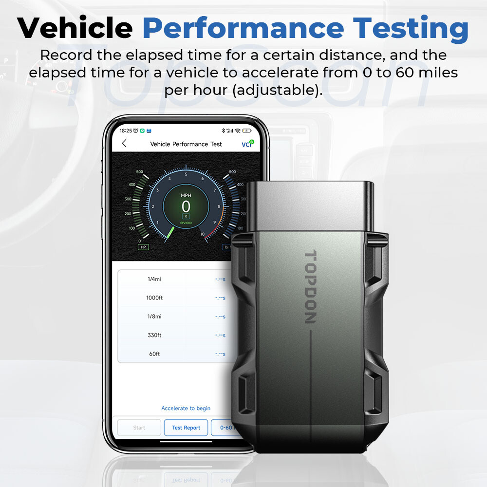 TOPDON TopScan Bluetooth Car Code OBD2 Reader Scanner Full System Scan Tool TPMS