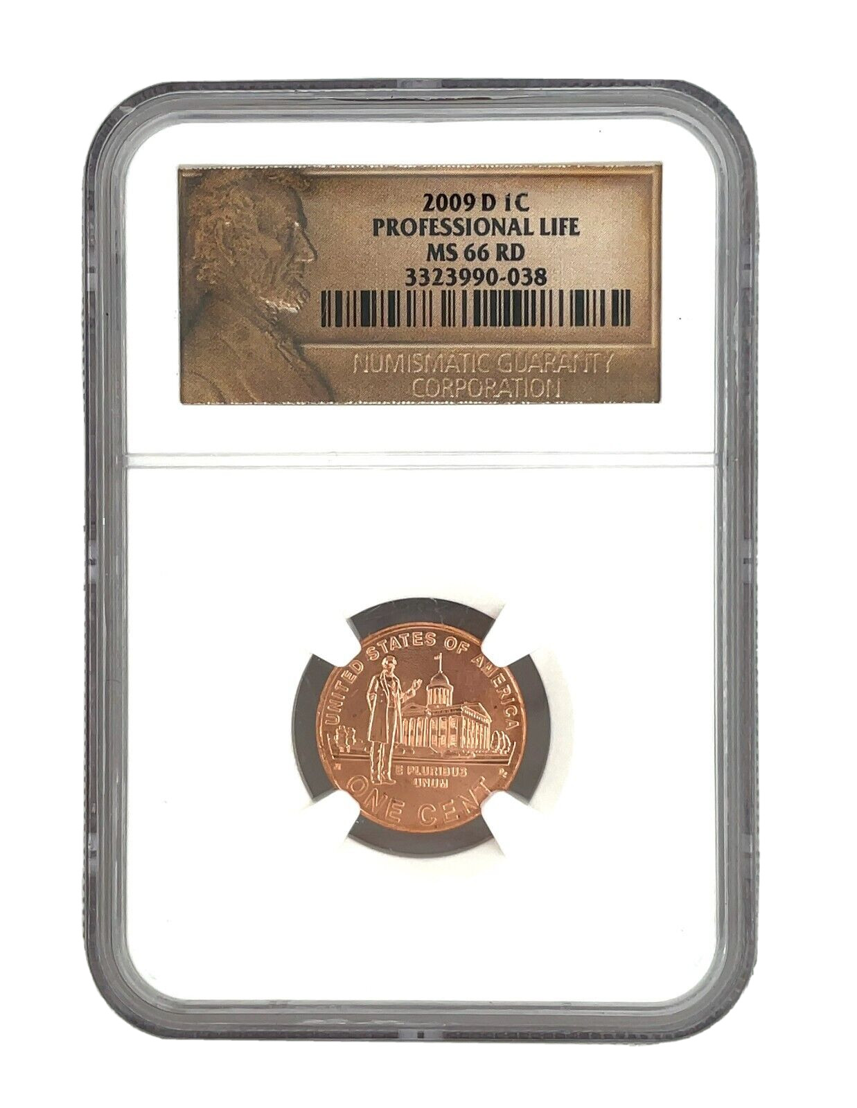 2009-D  Lincoln Professional Life SMS BRONZE Bicentennial Penny 1C NGC MS66RD