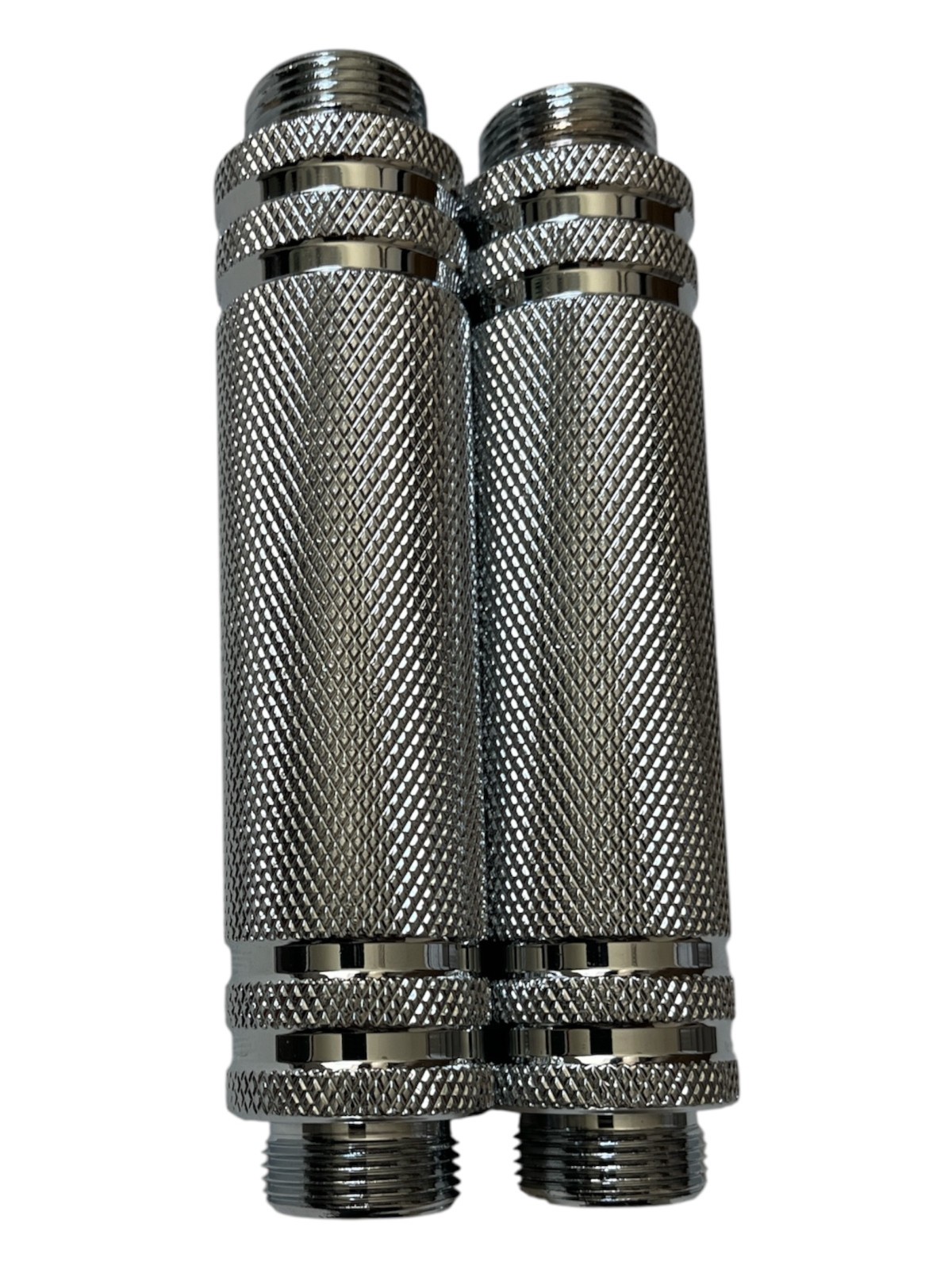 Pair of Knurled Male&Female Thread Steel Handles Northdeer Adjustable Dumbbells