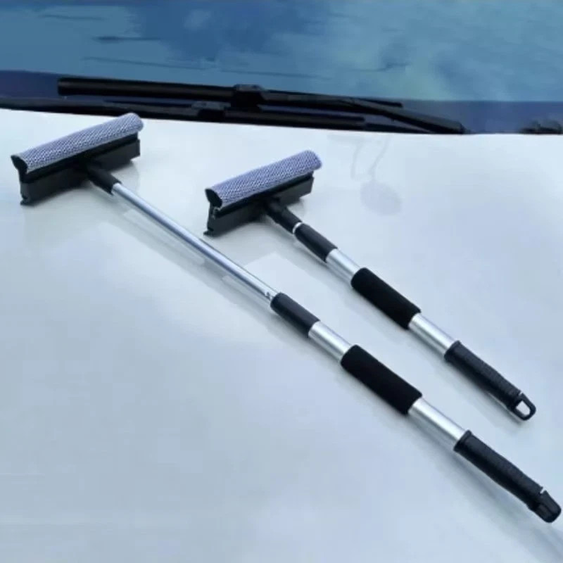 Adjustable Extendable Car Windshield Cleaner with Sponges Rubber Squeegee,Brush.