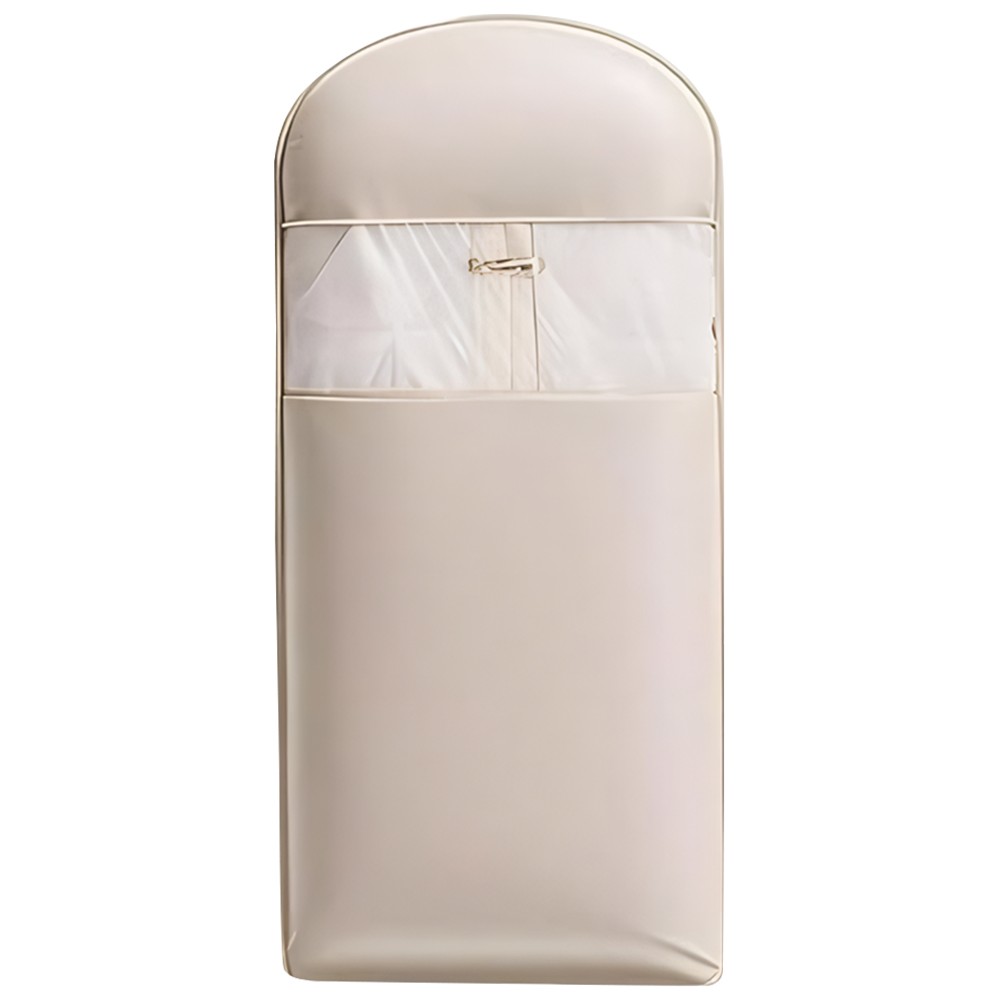 Space Saving Hanging Garment Bag with Self Compression Zipper for Closet Storage