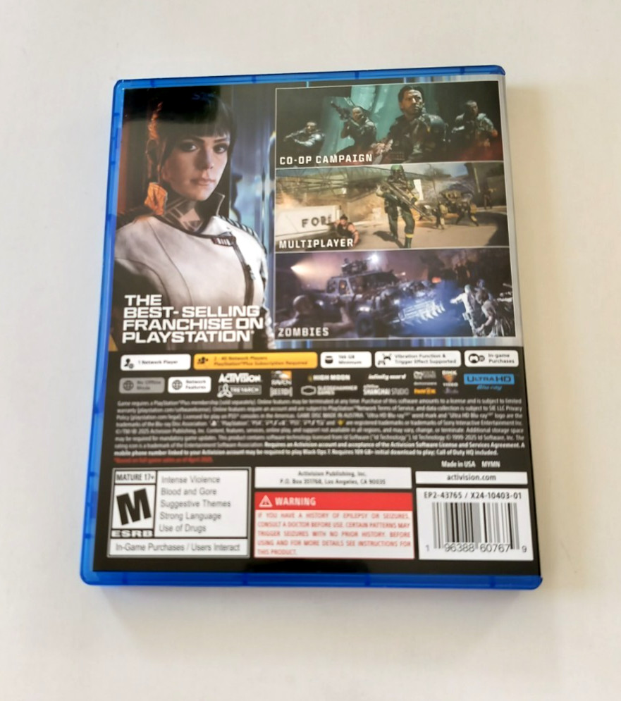 Replacement Case Only Call of Duty Black Ops 7 COD PlayStation 5 PS5 AUTHENTIC