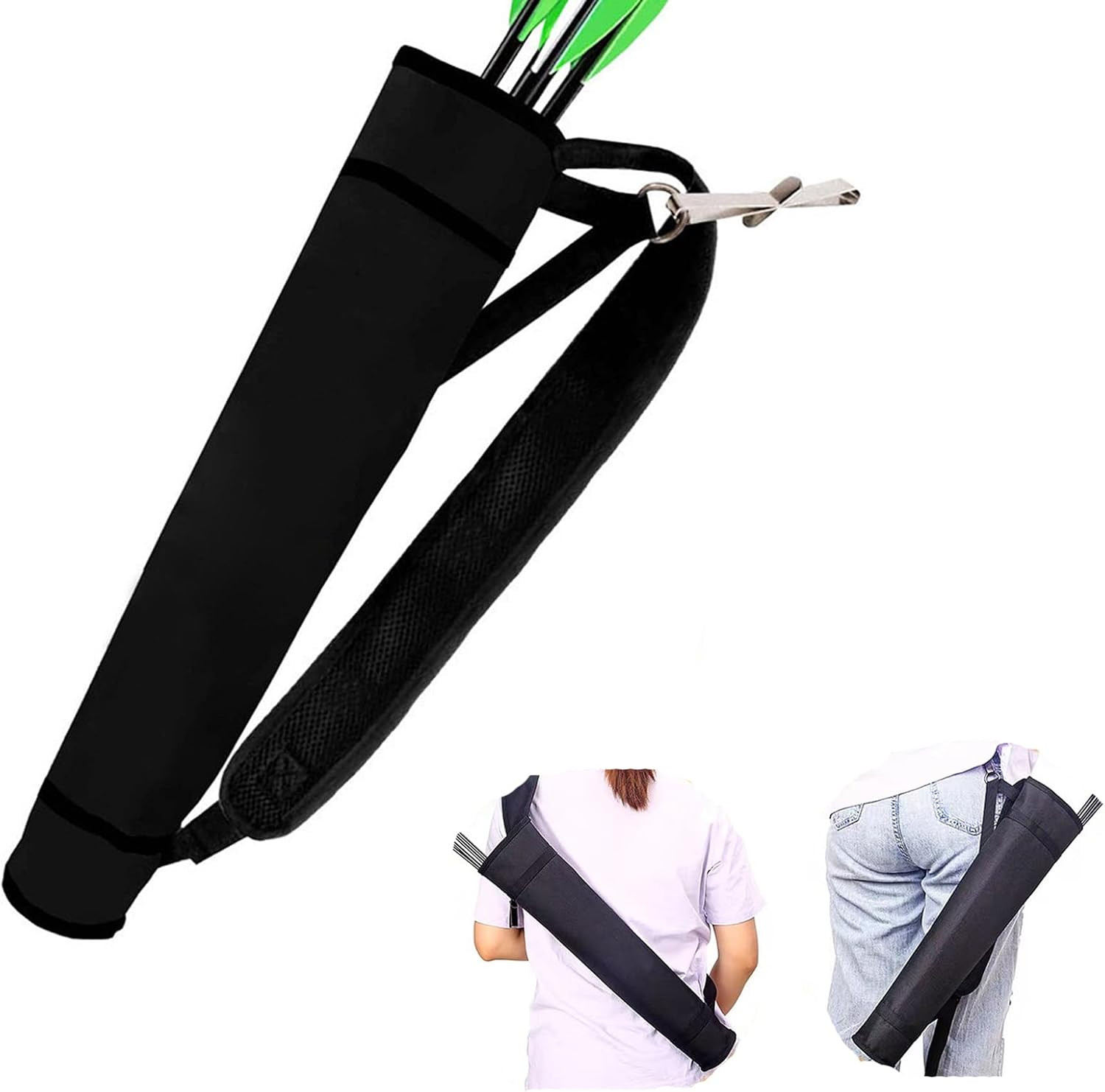 Archery Quiver Back and Hip Quivers Adjustable Arrow Backpack Bag Holder Side Hi