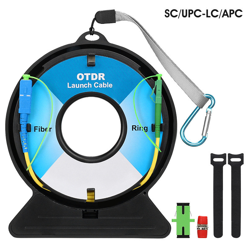 OTDR Dead Zone Eliminator Launch Cable Box SM OTDR Extension Cable Fiber Rings