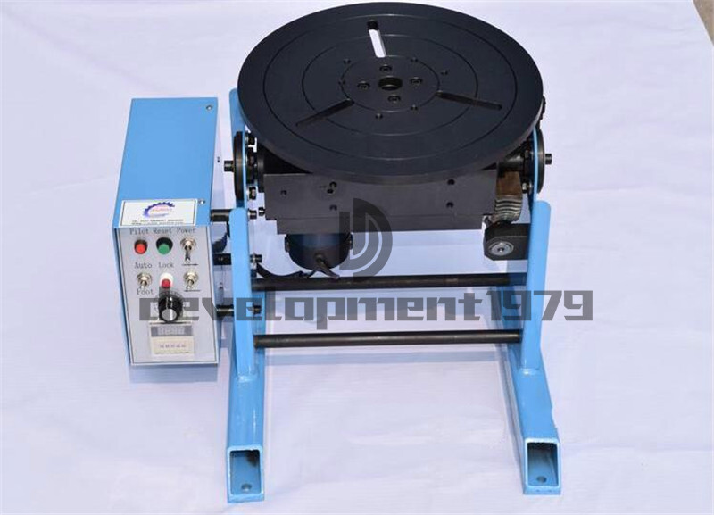 one 1~15RPM 30KG Duty Welding Positioner Turntable Timing with 200mm Chuck 220V