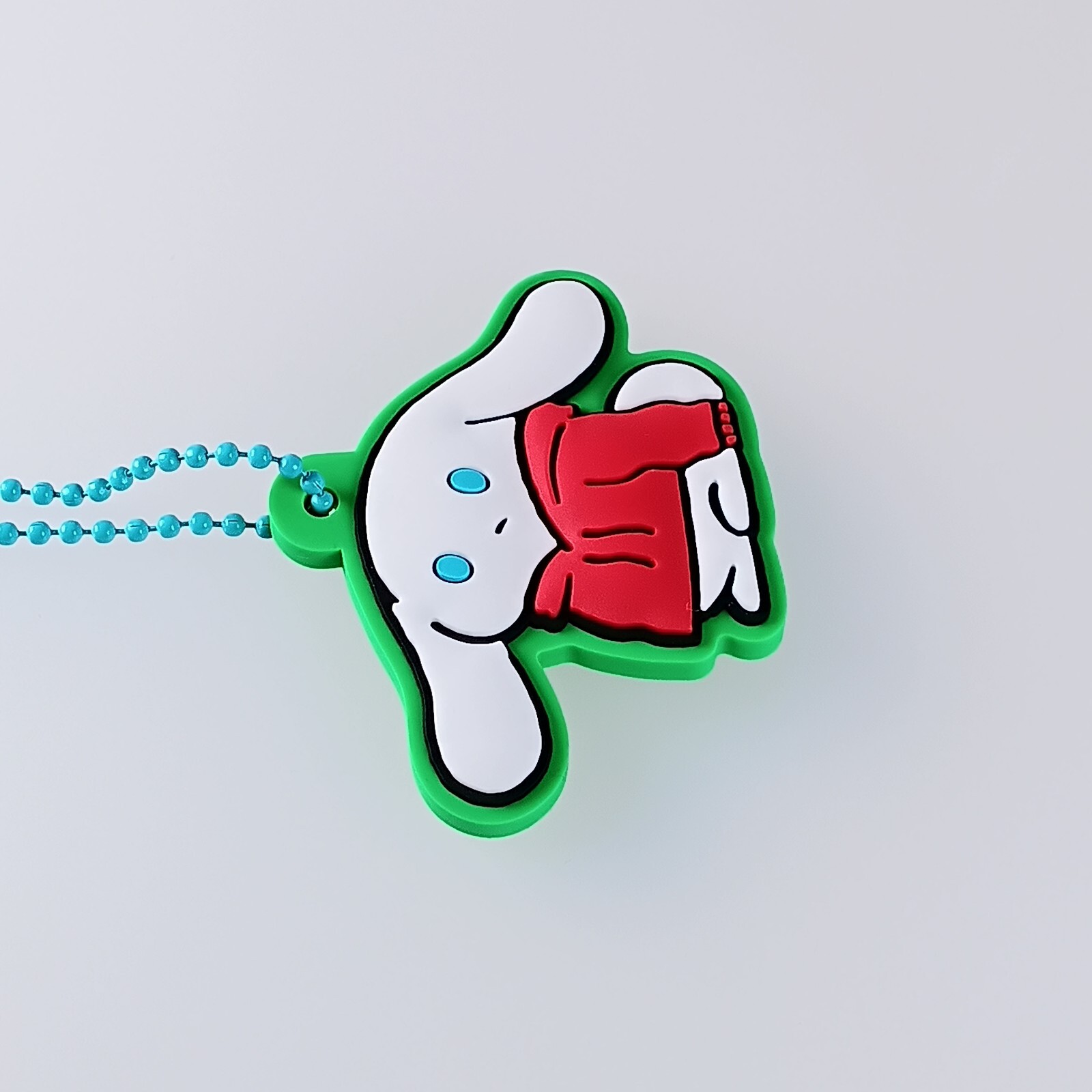 I. Cinnamoroll Sanrio Characters Relaxed Fluffy Rubber Keychain From Japan