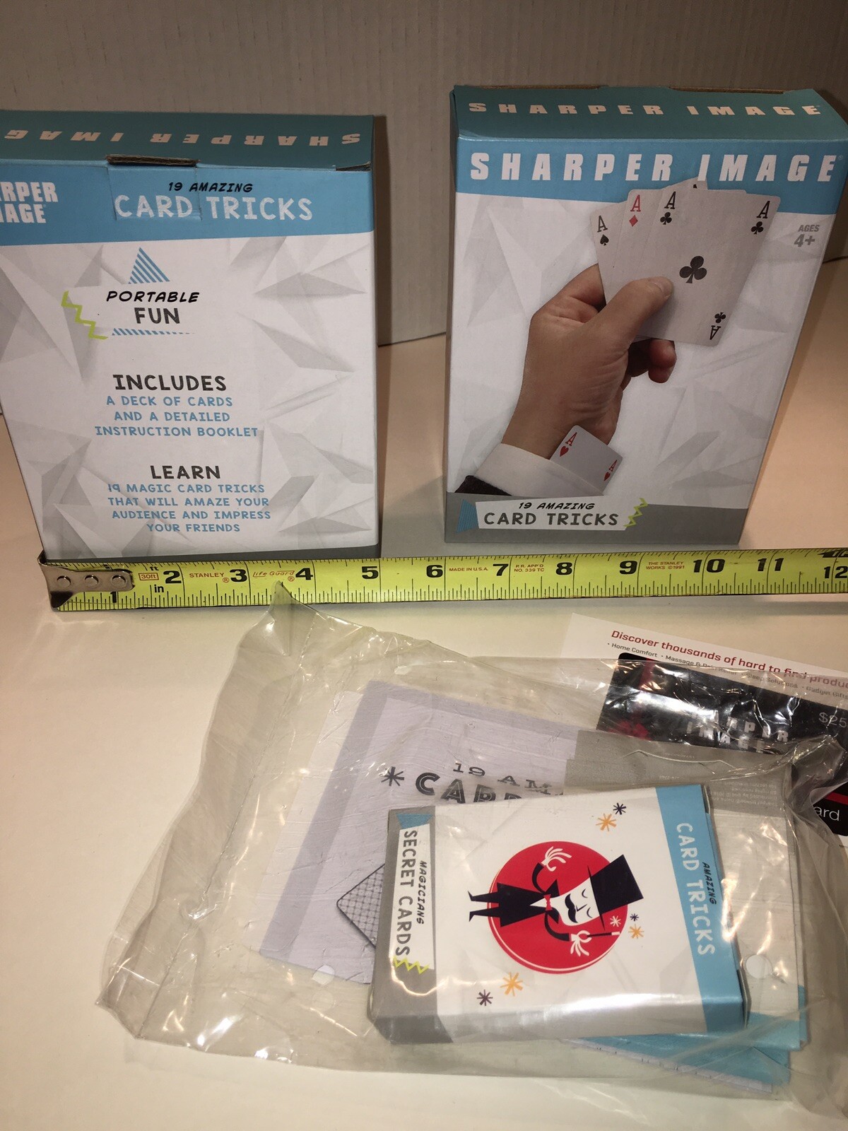  Sharper Image Magic Set - 19 Amazing Card Tricks ( 2 BOXES)