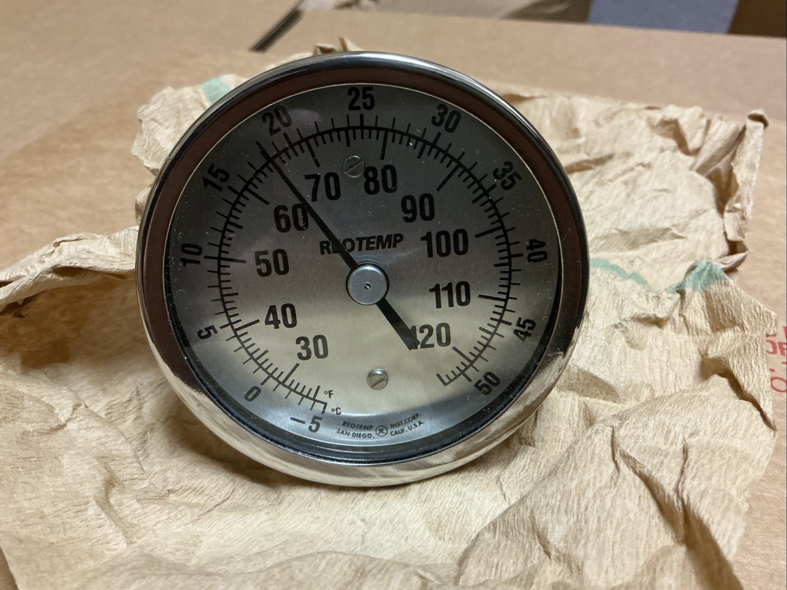 REOTEMP, BIMETAL THERMOMETER, MODEL R