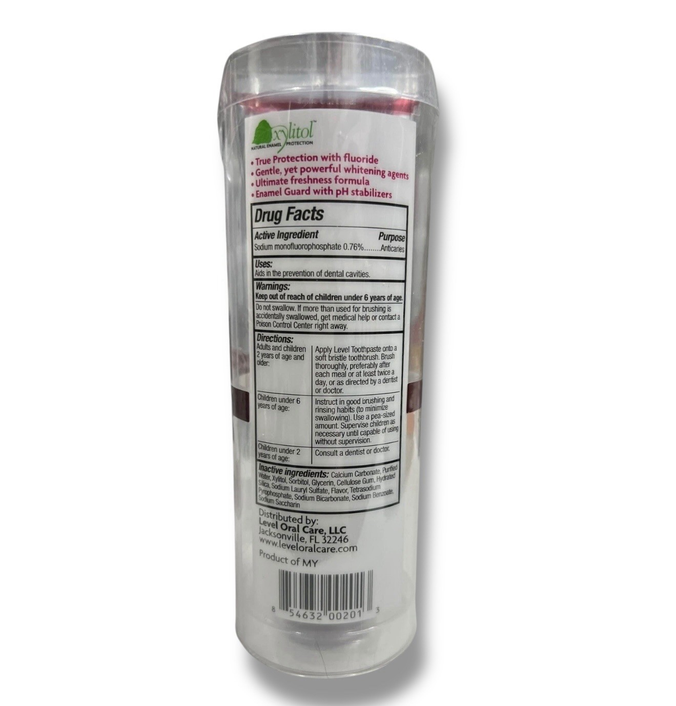 3 x Level Mint Five Premium Daily Toothpaste Anticavity Xylitol 5oz EA