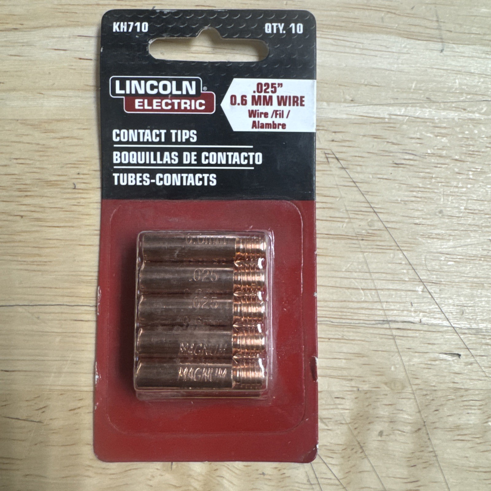 Lincoln Electric KH710 .025" Contact Tips 10-Pack  🔥