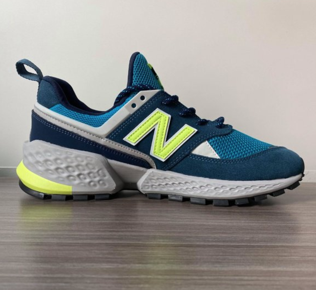 New Balance 574 Sport "Blue/Teal/Green" Men's Shoes Running MS574UE