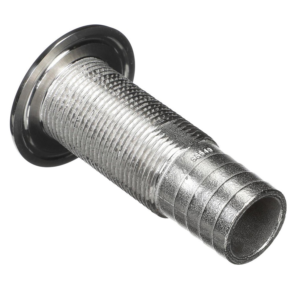 Attwood Stainless Steel Thru-Hull Standard Straight Barbed - 1-1/8" Inner Dia...