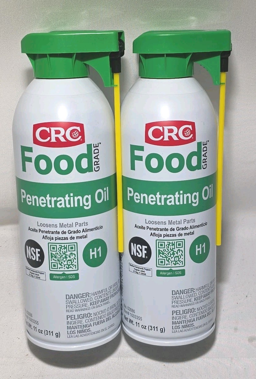 CRC 03086 Food Grade Penetrating Oil, H1 Food Grade, 32 To 300 Degrees F, 11 Oz