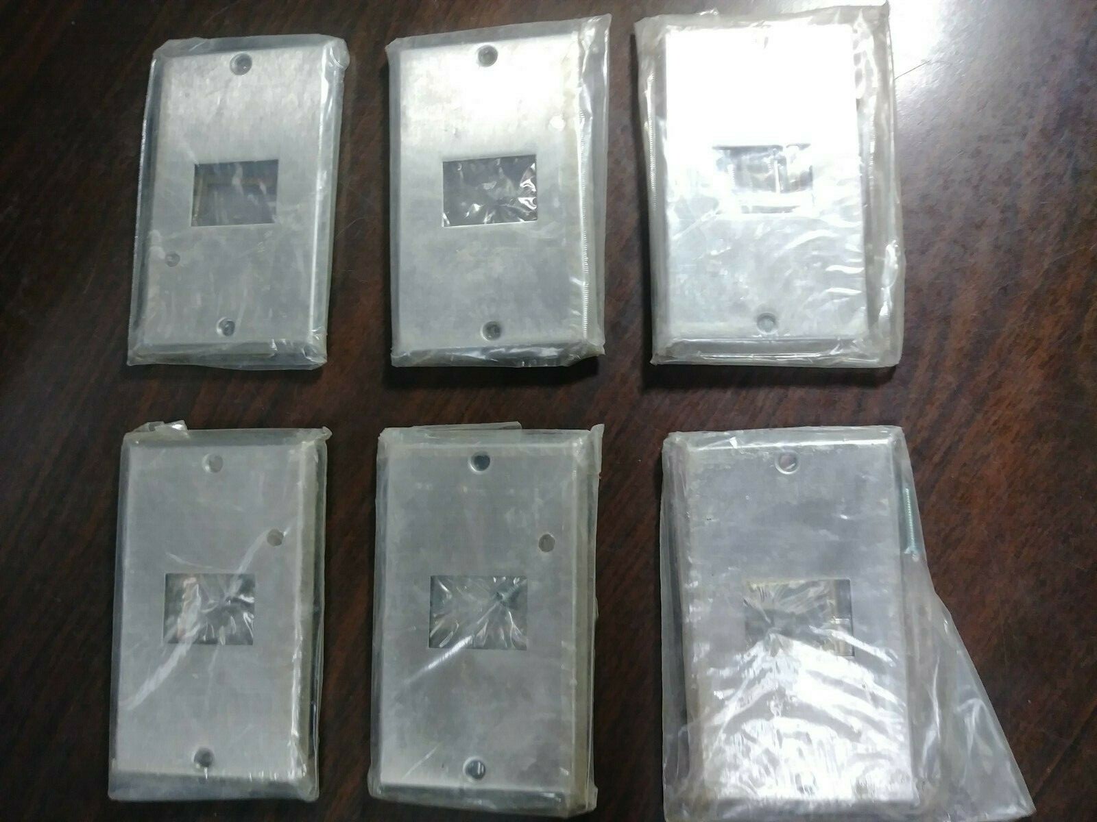 GE GENERAL ELECTRIC RP-311 WALLPLATE STAINLESS STEEL 1 GANG RCS NEW LOT OF 6