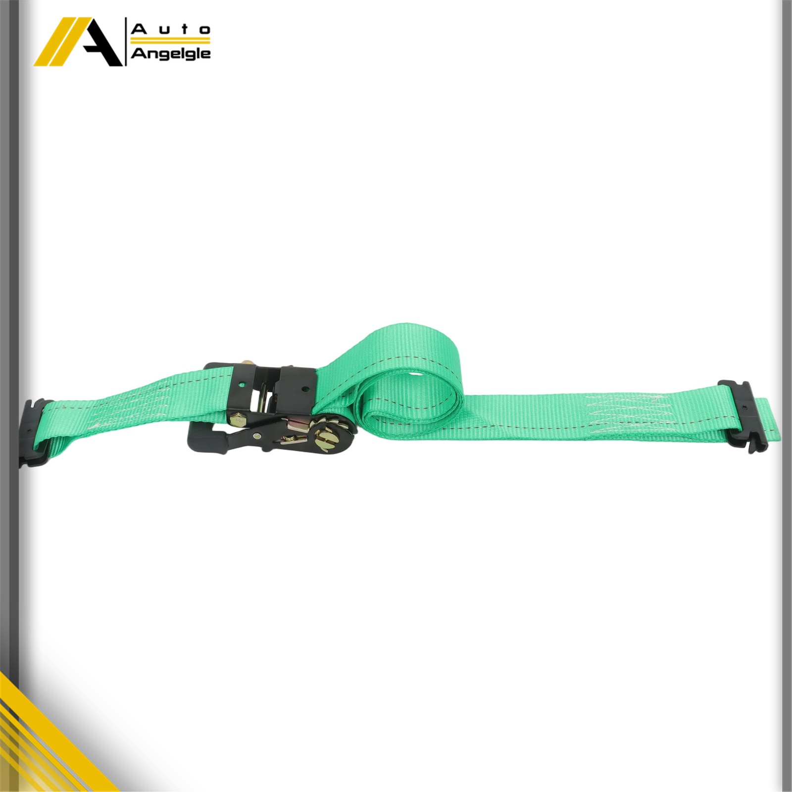 Green E Track Wheel Chock 8ft Green Ratchet Straps Kit 2 Sets For Trailers ATV