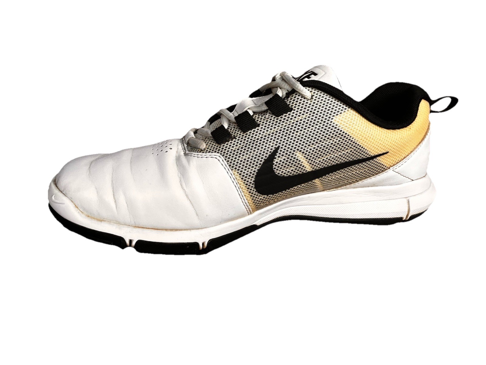 Nike Mens Golf Spikeless Shoe Black White 704694-100 size 8.5