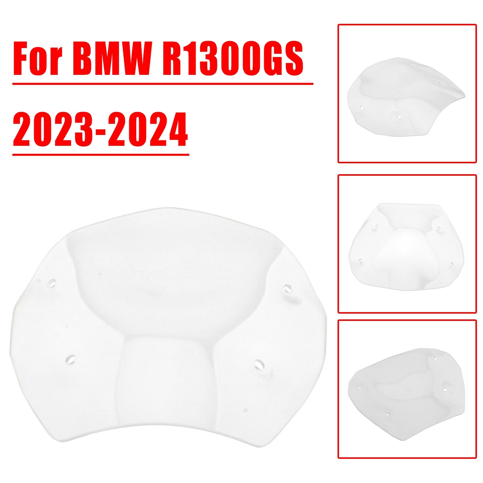 Fit For BMW R1300GS 2023-2024 Windscreen Windshield Screen Clear Motorcycle