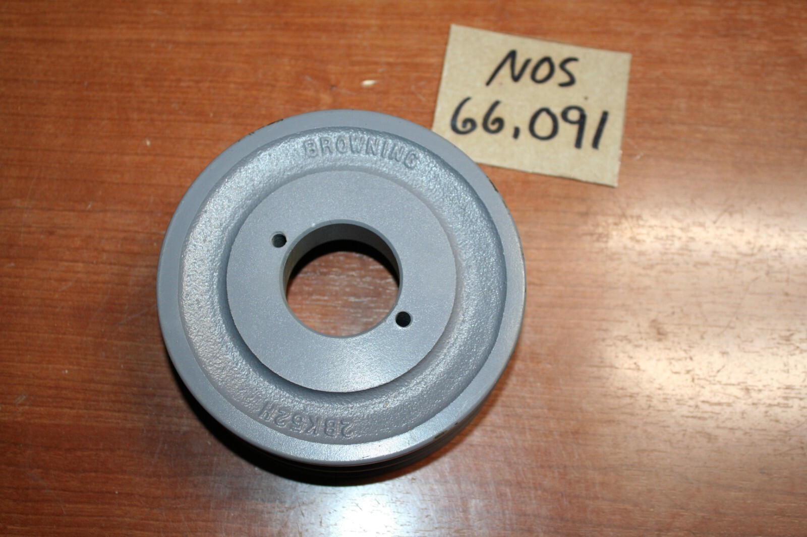 Browning 2BK52H 3X557 Double V-Groove Pulley Sheave OD - 5", Tapered Bore