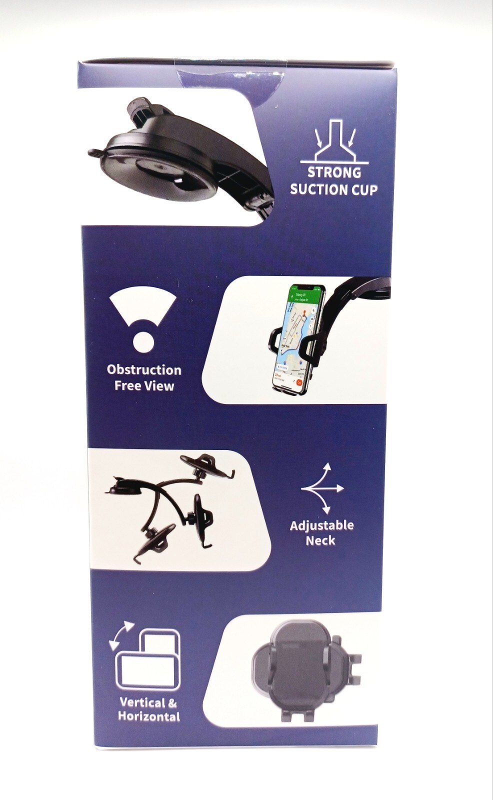 Merkury Innovations Clear View Dashboard Phone Mount with Suction Cup Base