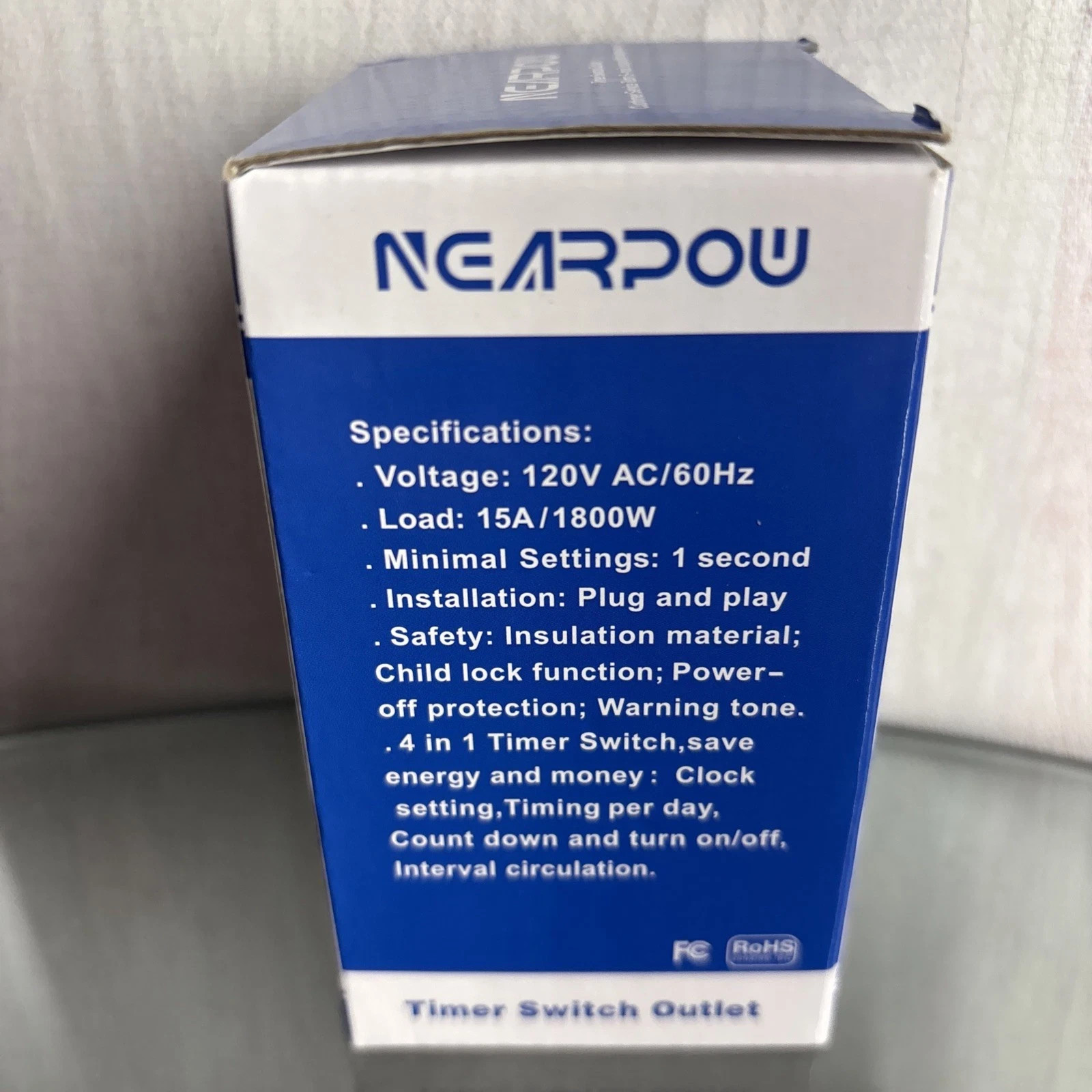 Nearpow Timer Switch Outlet Multifunctional Energy-Saving Timer NEW SEALED