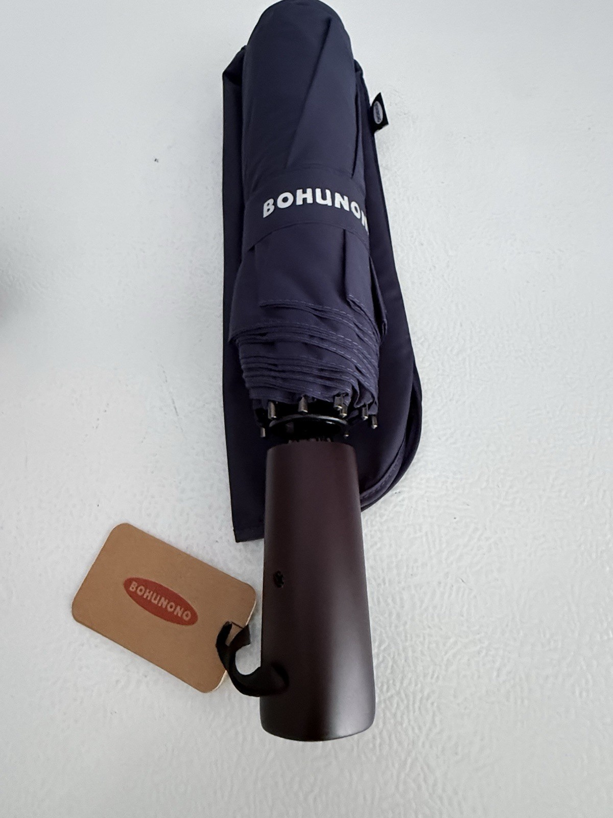 New Bohunono 46” Navy Blue Folding Umbrella