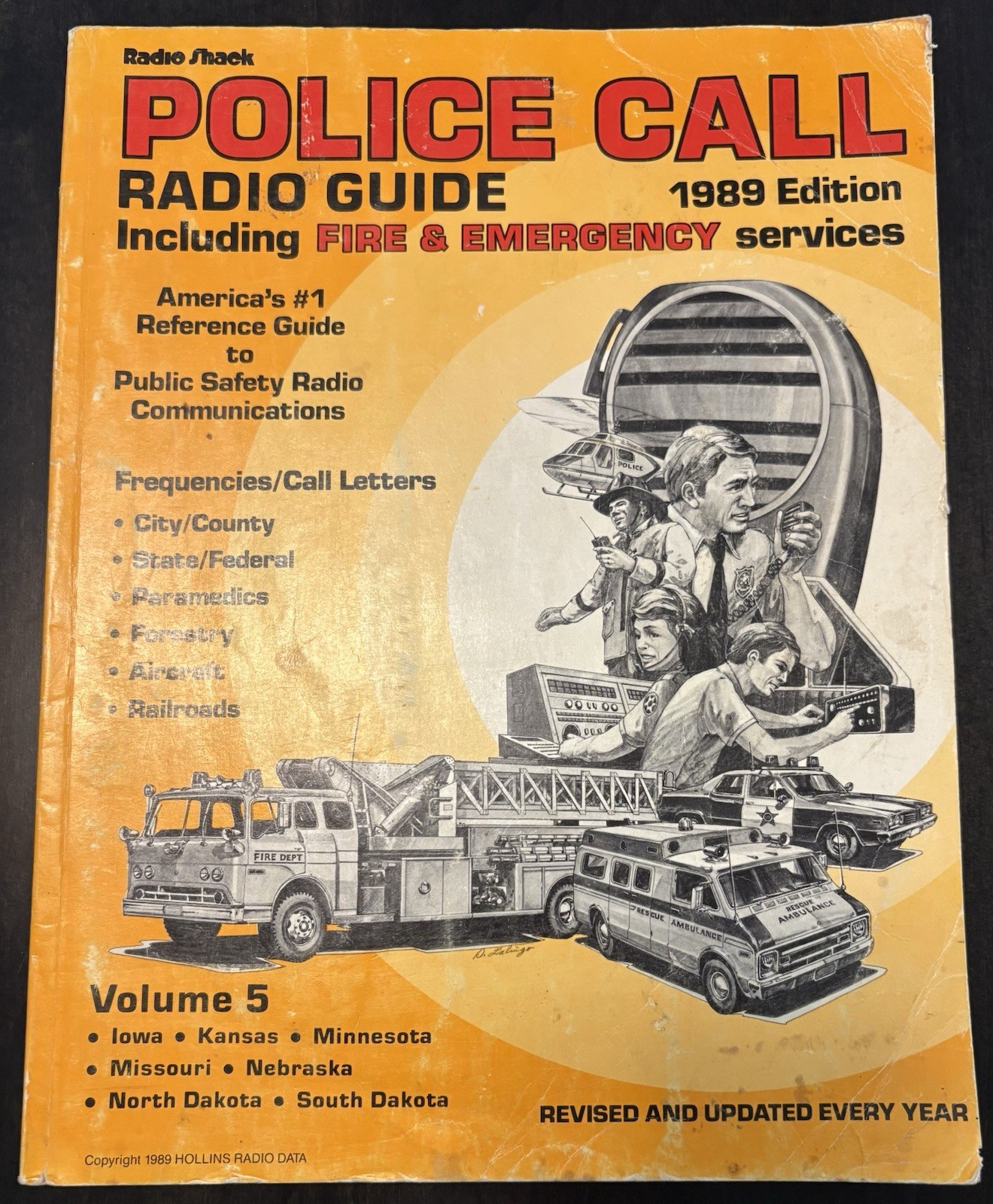 vintage scanner frequency directory Radio Shack Police Call 1989 Vol. 5