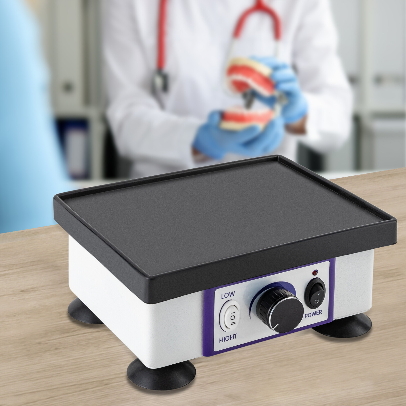 Lab Dental Model Square Vibrator Vibration Shaker Electric Oscillator Machine US