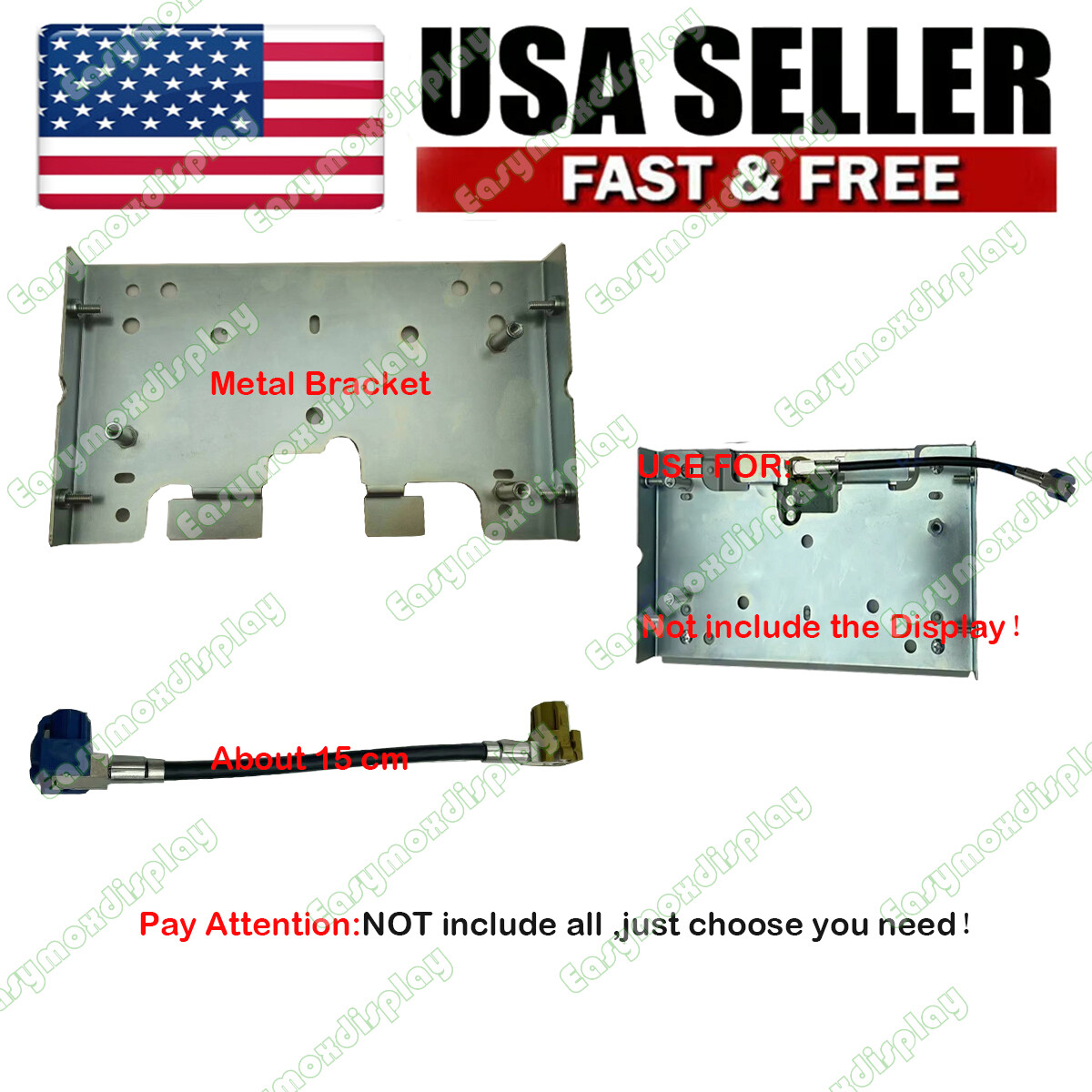 Cable/Bracket For Sync 3-Sync 4 Ford 8.46" Screen Display Radio Navigation US