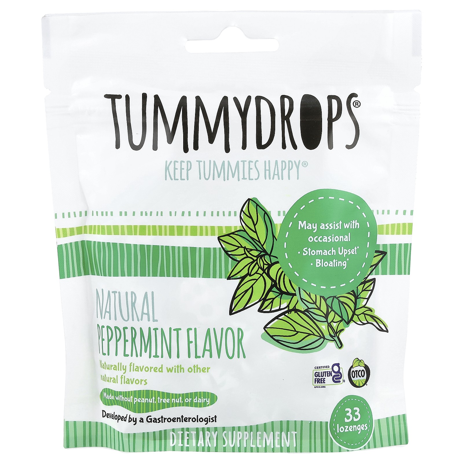 Natural Peppermint, 33 Lozenges
