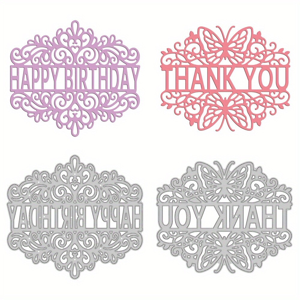 1set 2pcs 2 style Carbon Steel Cutting Dies Stencil for Scrapbooking/Photo Album