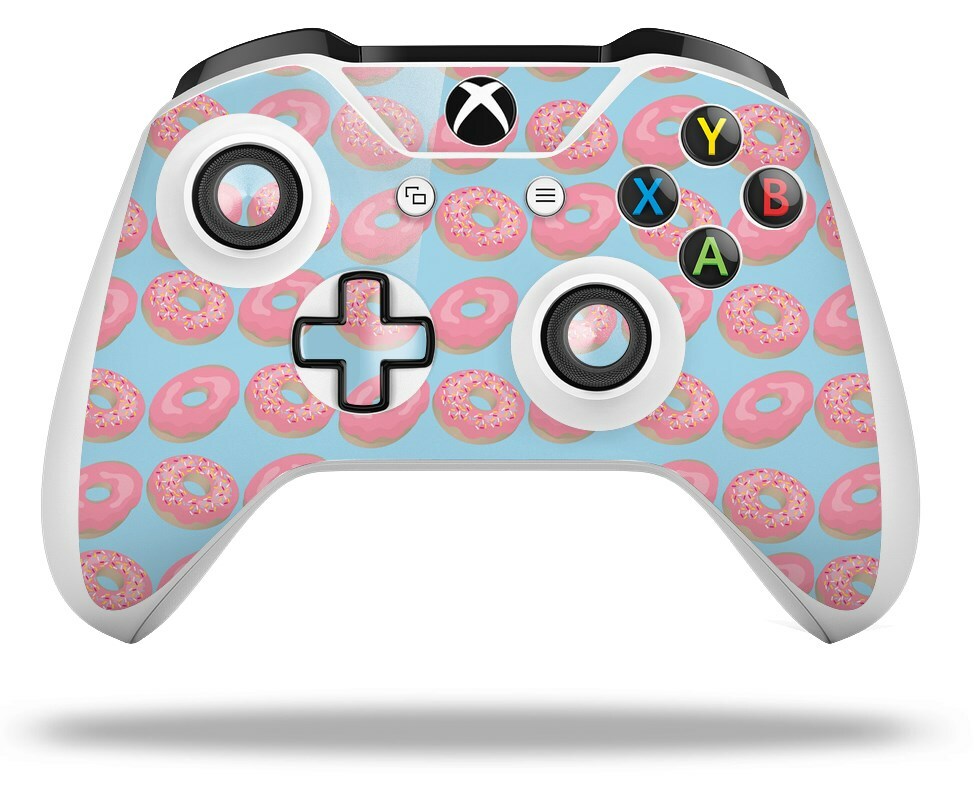 Skin for XBOX One S / X Controller Donuts Blue Vinyl Decal