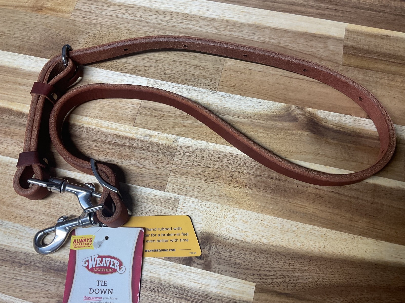 Weaver Leather Working Tack Tie Down, Harness Leather, 30-1076